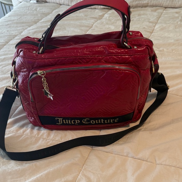 Juicy Couture Bold Red Shoulder/Crossbody Bag - Picture 4 of 5